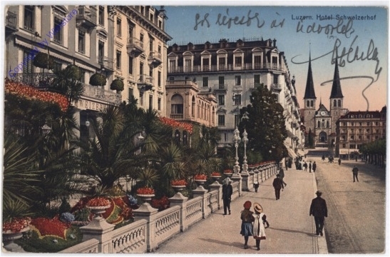 ak194841 Luzern, Hotel Schweizerhof