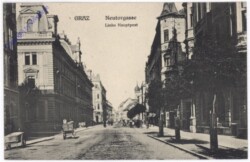 Graz, Neutorgasse, Links Hauptpost