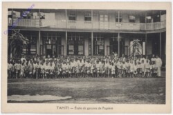 ak194877 Tahiti, Ecole de garcons de Papeete
