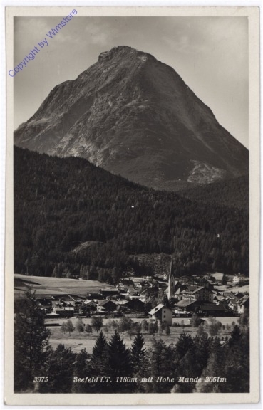 ak194891 Seefeld, mit Hohe Munde