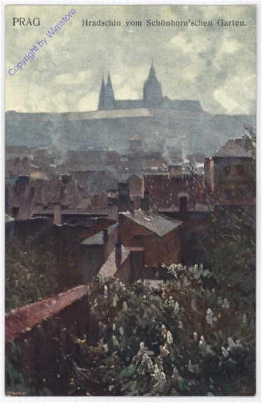 Praha (Prag), Hradschin vom Schönborn'schen Garten