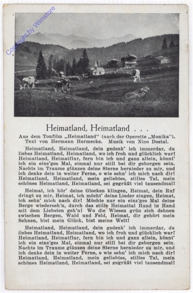 Heimatland, Heimatland ...