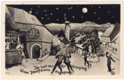 Ich hab' mir für Grinzing einen Dienstmann engagiert...