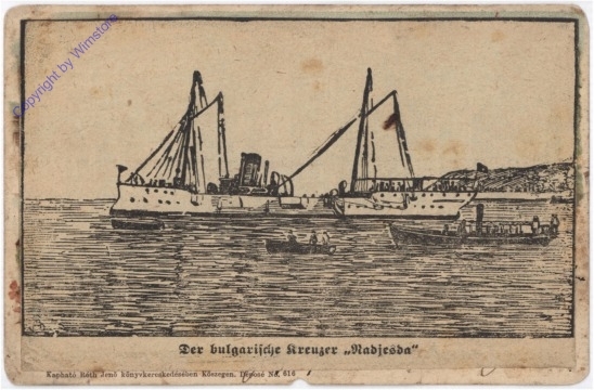 Der bulgarische Kruezer "Nadjesda"