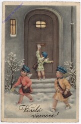 Engerln als Postboten