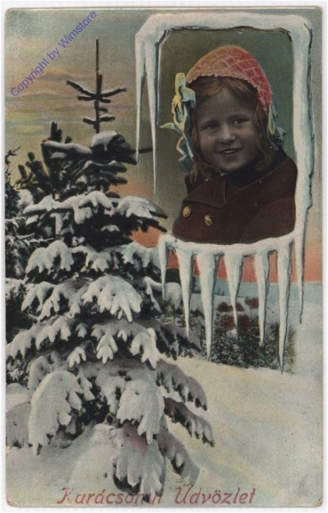 ak195018 Mädchen mit Landschaft