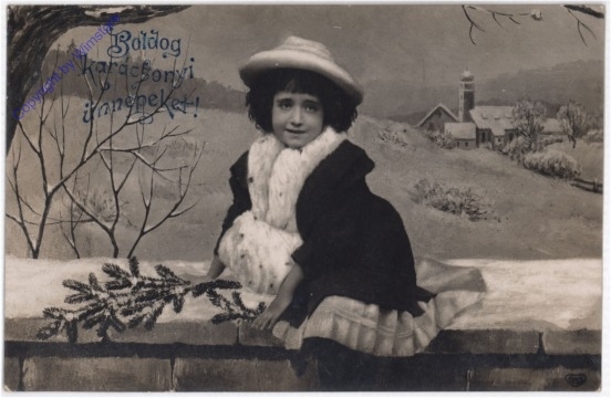 ak195033 Mädchen mit Zweig