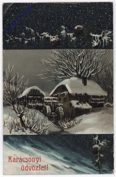 Mühle im Schnee