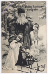 Kind mit Weihnachtsmann