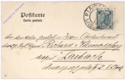 ak195047a Kind bläst das Horn, mit Glücksschweinderl
