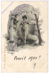 ak195056 Dame mit Schirm