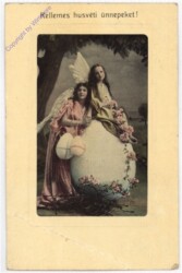 Zwei Engerl mit großem Ei