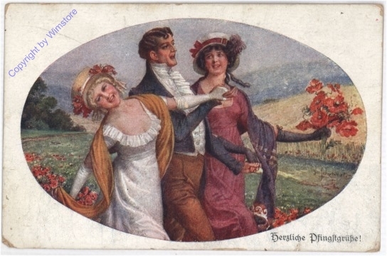 ak195185 Lustige Runde - Pfingsten