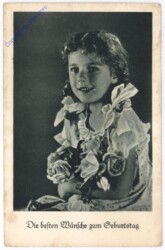 ak195192 Mädchen mit Rosen, Geburtstag