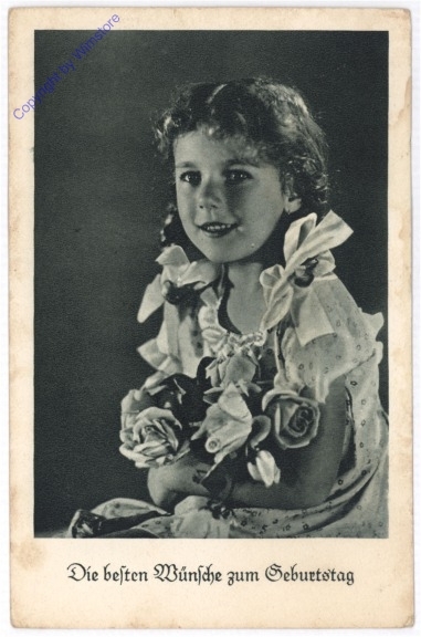 ak195192 Mädchen mit Rosen, Geburtstag