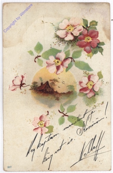 Blüten mit Landschaft