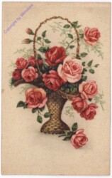 Korb mit Rosen