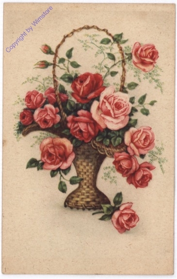 Korb mit Rosen