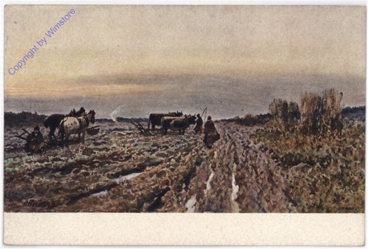 Tiere machen die Feldarbeit