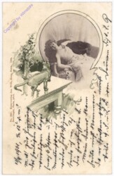 Dame mit Katze