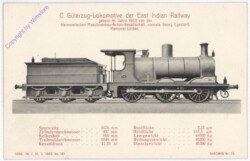 Güterzug-Lokomotive der East Indian Railway