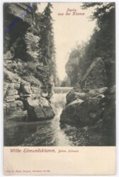Böhm. Schweiz, Wilde Edmundsklamm, Partie aus der Klamm
