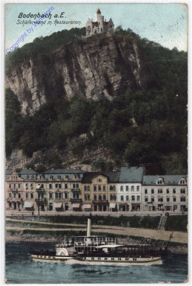 ak196225 Bodenbach, Schäferwand m. Restauration