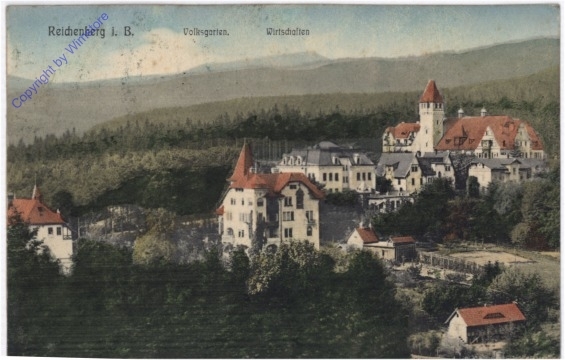 Reichenberg, Volksgarten, Wirtschaften