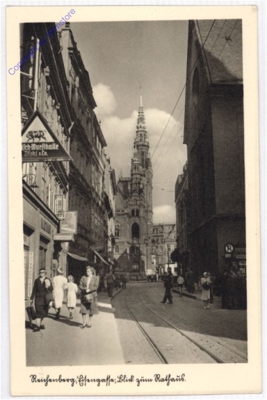 Reichenberg, Blick zum Rathaus