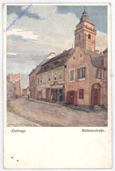 ak196389 Zlabings, Rathaustraße