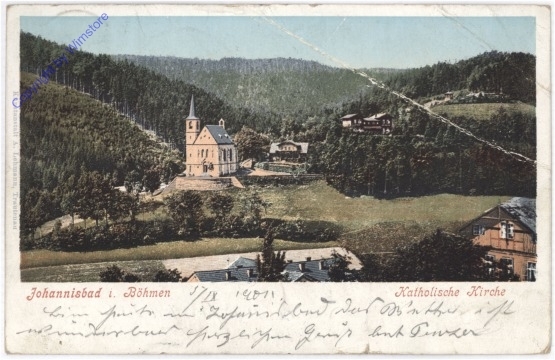 ak196394 Johannisbad, Katholische Kirche