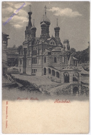ak196452 Karlovy Vary (Karlsbad), Russische Kirche