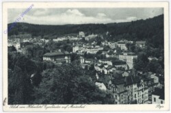 Marianske Lazne (Marienbad), Blick vom Höhenhotel Egerländer