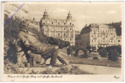 Marianske Lazne (Marienbad), Götheplatz und -denkmal