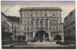 Marianske Lazne (Marienbad), Kaiser Franz Josef-Platz mit Jubiläumsbrunnen