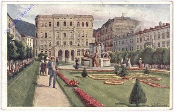 Marianske Lazne (Marienbad), Franz Josef-Platz, Jubiläumsbrunnen