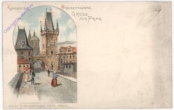 ak196606 Praha (Prag), Kleinseitner Brückentürme