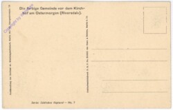 Riversdale, Die farbige Gemeinde vor dem Kirchhof am Ostermorgen