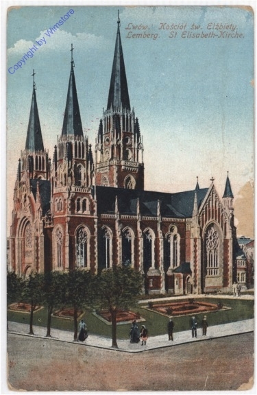 ak196670 Lemberg, St. Elisabeth-Kirche