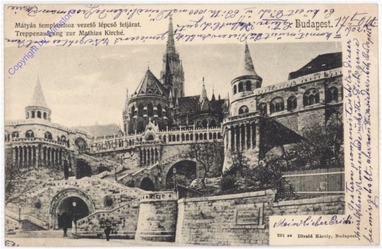 Budapest, Treppenaufgang zur Mathiaskirche
