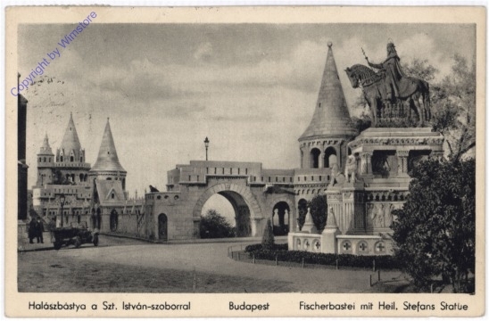 Budapest, Fischerbastei mit Heil. Stefans Statue