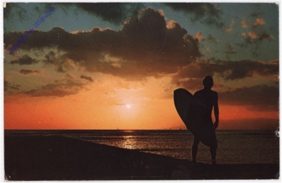 ak196885 Hawaii: Sunset ofer the seas of Hawaii
