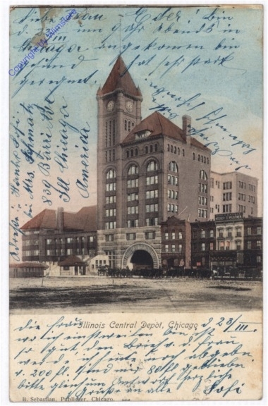 ak196890 Illinois: Chicago, Illinois Central Depot