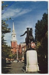 Massachusetts: Boston, Hanover Street, Paul Revere Statue