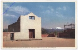 New Mexico: Santa Fe, Pueblo of Tesuque, old Indian Church