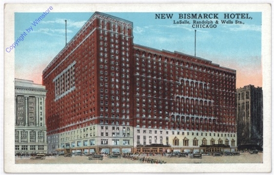 ak196944 Illinois: Chicago, News Bismarck Hotel