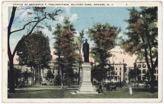 ak196962 New York: Newark, Statue of Frederick T. Frelinghysen, Military Park
