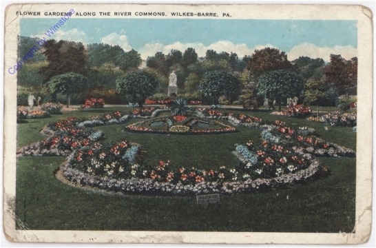 ak196976 Pennsylvania: Wilkes-Barre, Flower Gardens along the River Commons