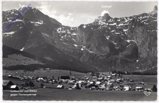 Abtenau, gegen Tennengebirge