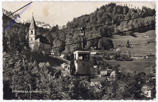 Dürrnberg, Gondelbahn zur Einfahrt in's Salzbergwerk